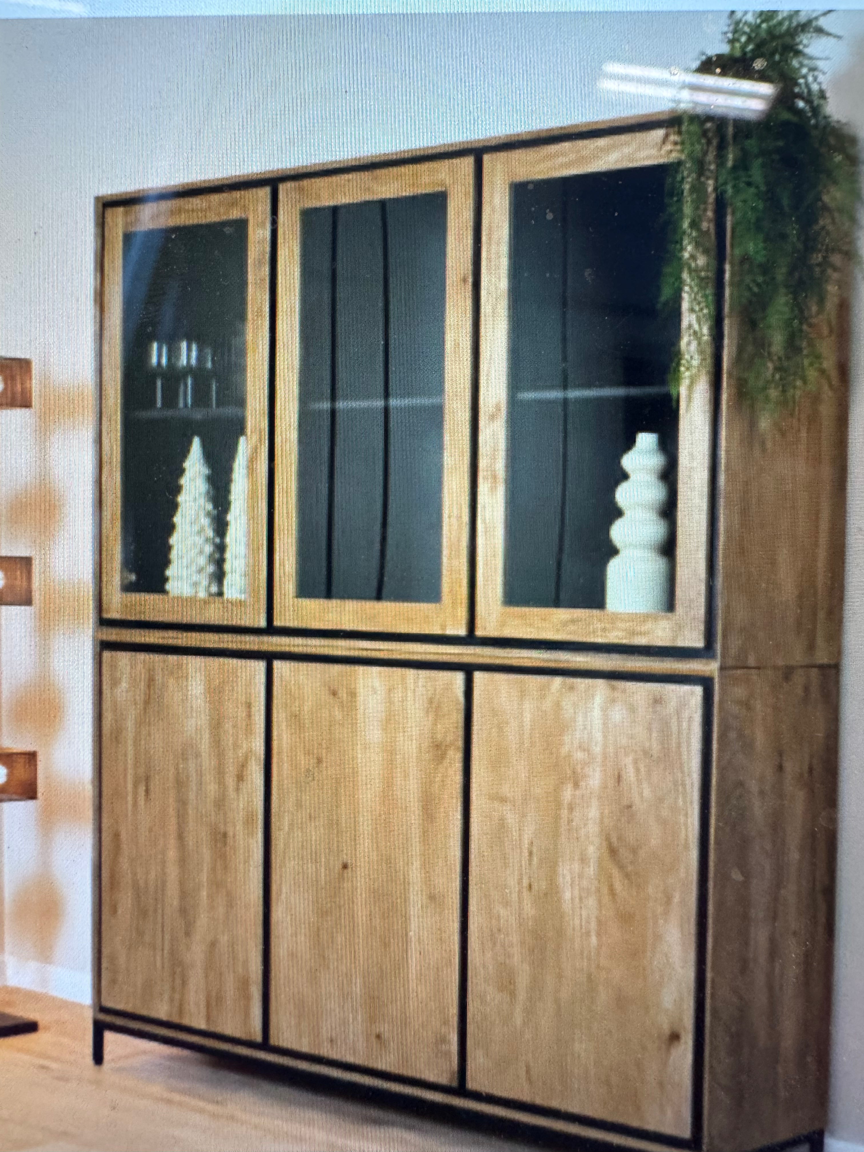 Vitrinekast RichWood 160cm mangohout
