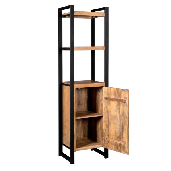 Vakkenkast boeken Urban met deur 55cm