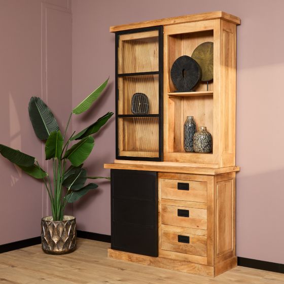 Vitrinekast Elvis 120cm