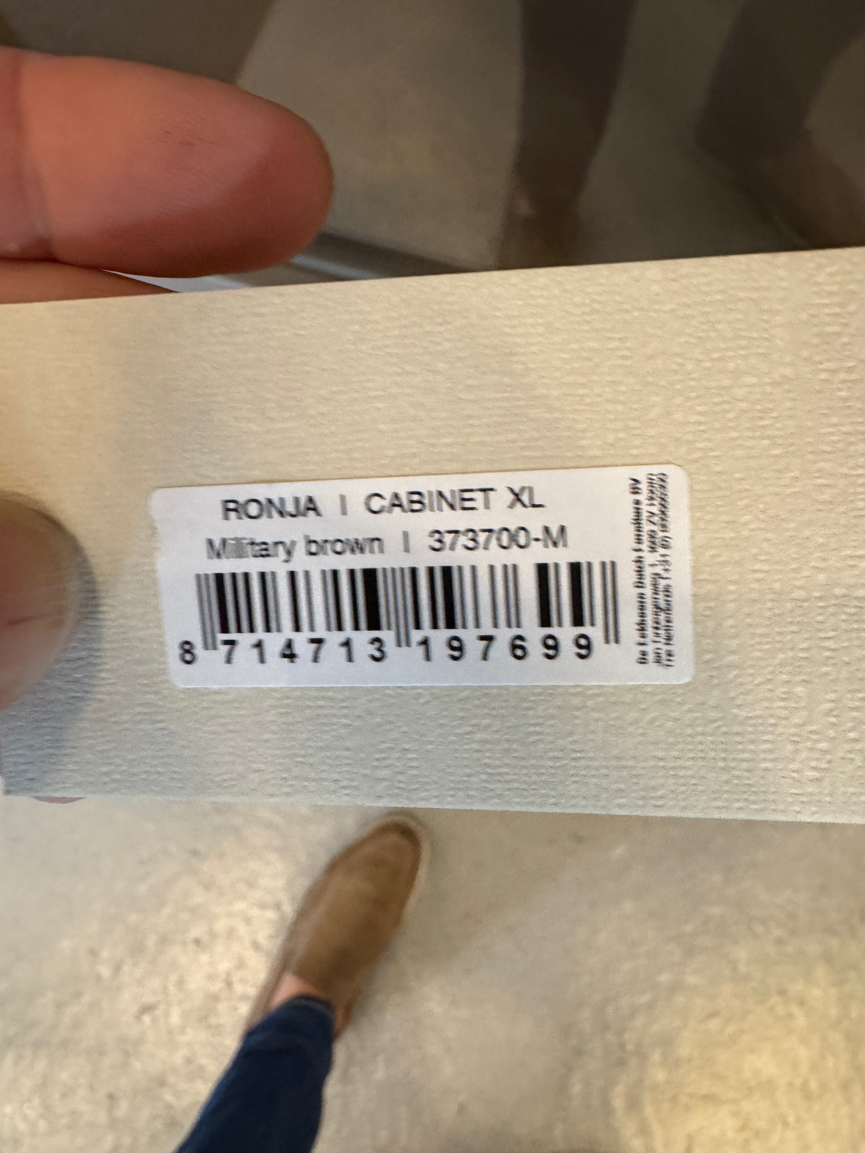 Woood Ronja xl kast militair brown showroommodel