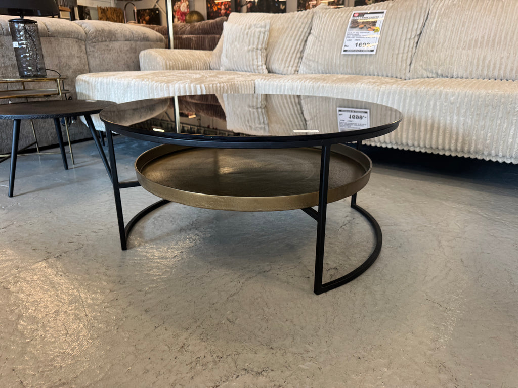 Salontafel Light and Living glas met metaal