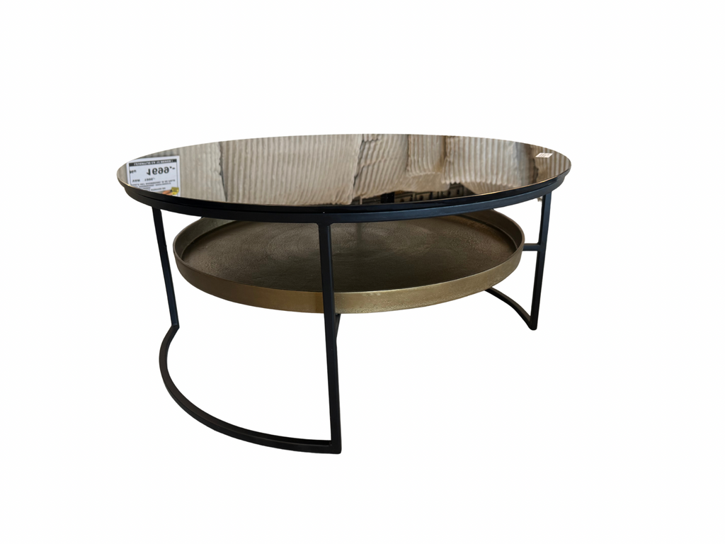 Salontafel Light and Living glas met metaal