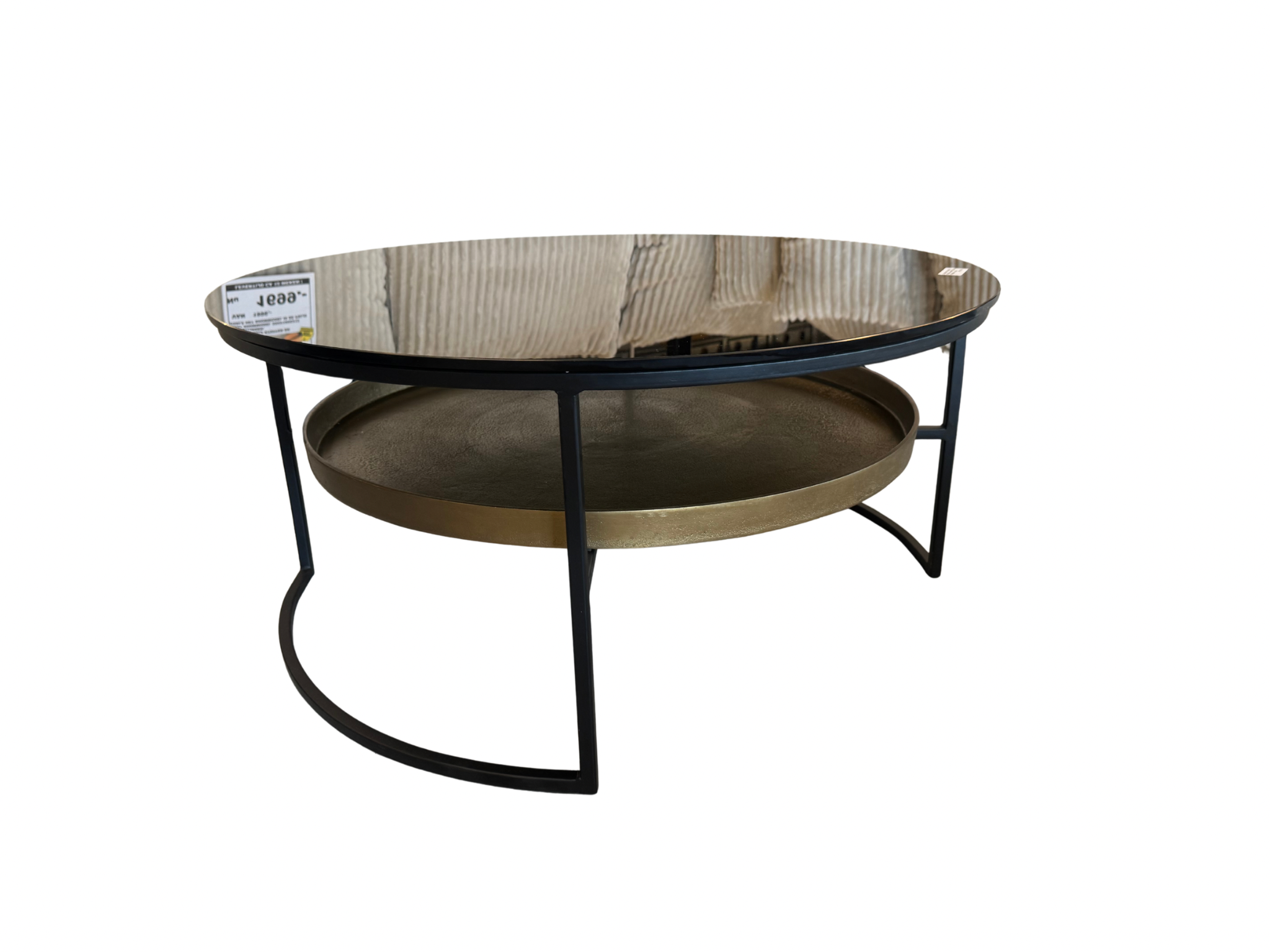 Salontafel Light and Living glas met metaal