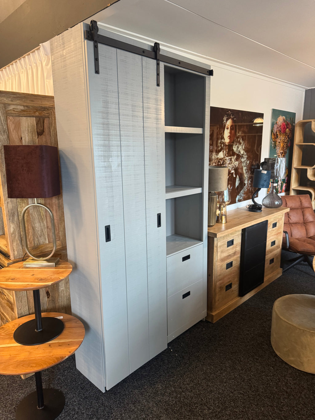 VT wonen kast Barn soap grey