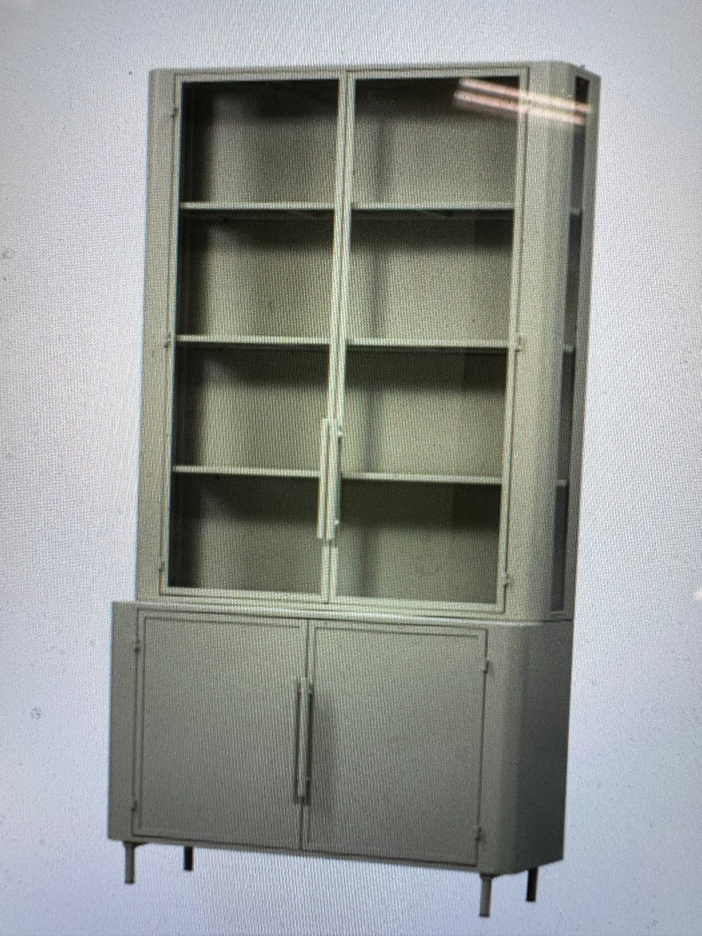 BePureHome unlock metalen vitrinekast  greige
