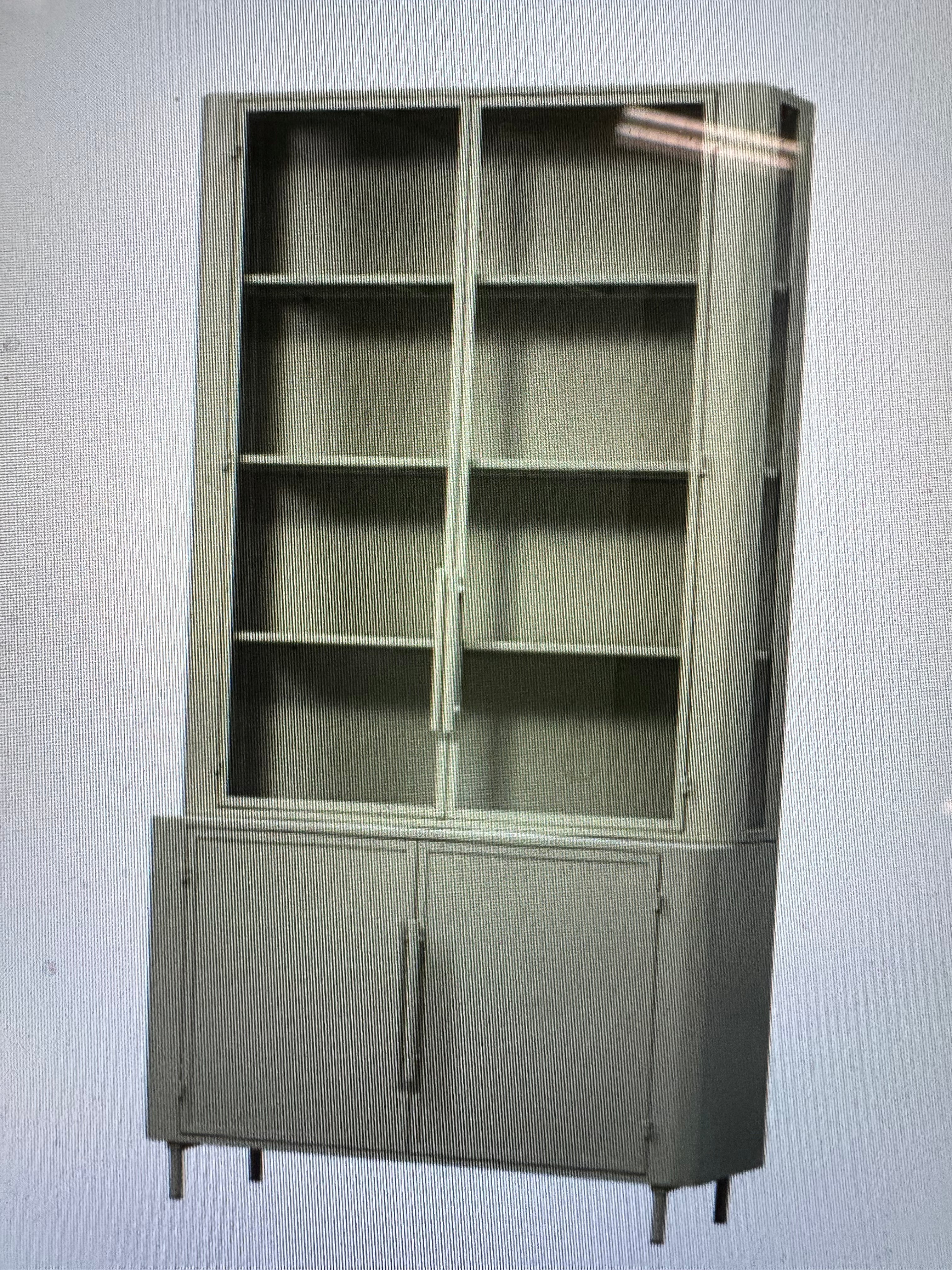 BePureHome unlock metalen vitrinekast  greige