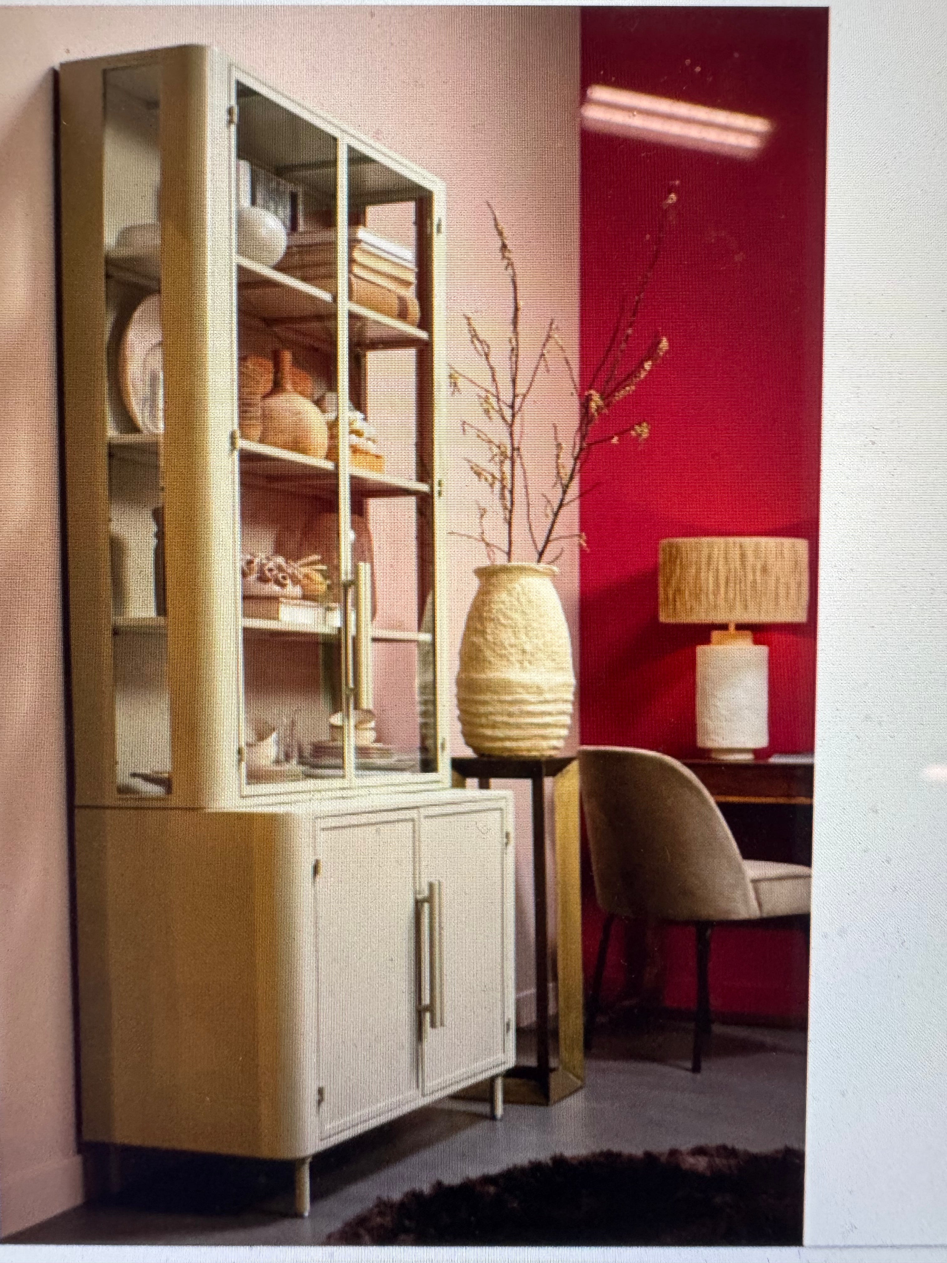 BePureHome unlock metalen vitrinekast  greige