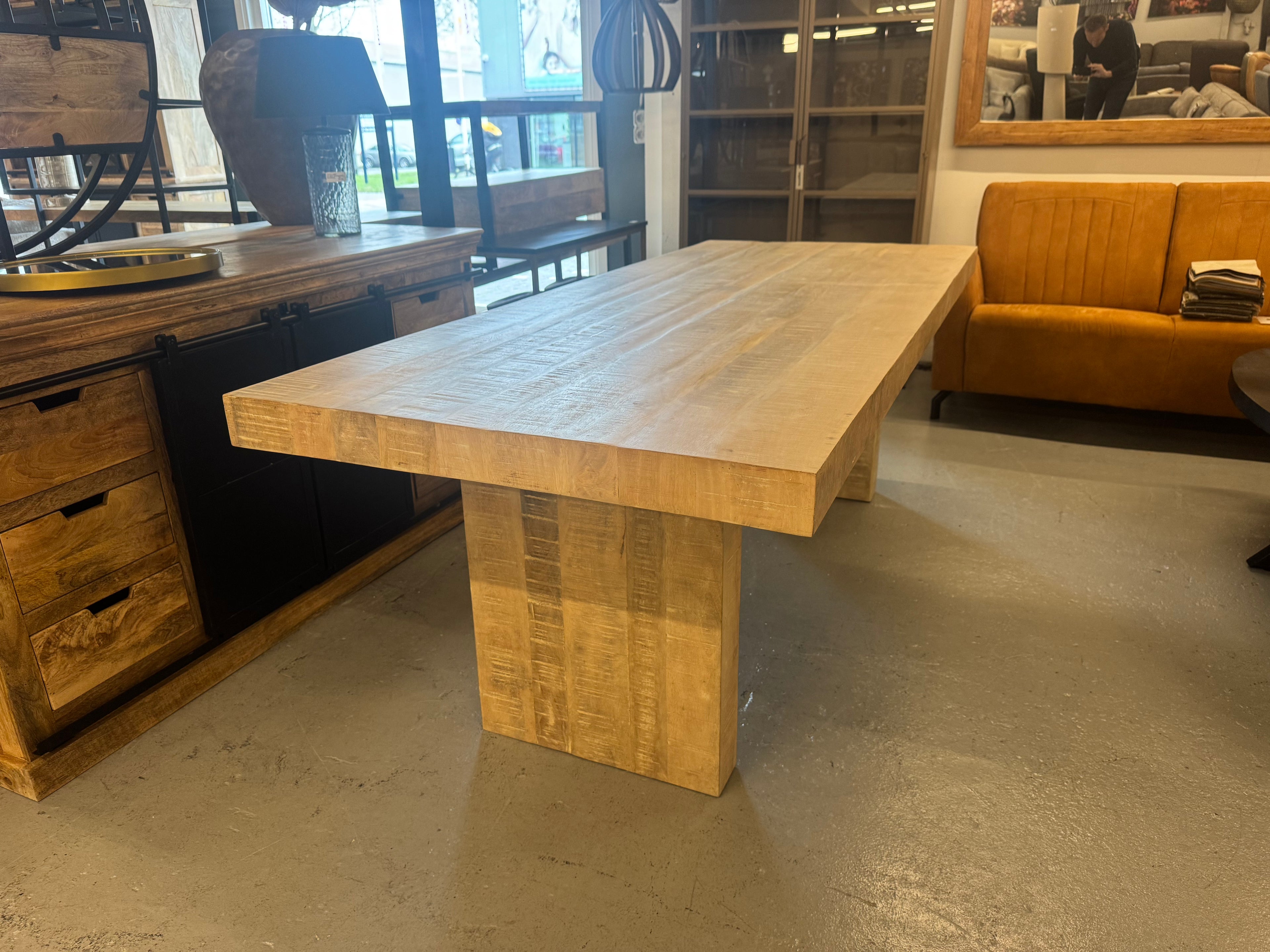Boomstamtafel mango hout 8cm dik