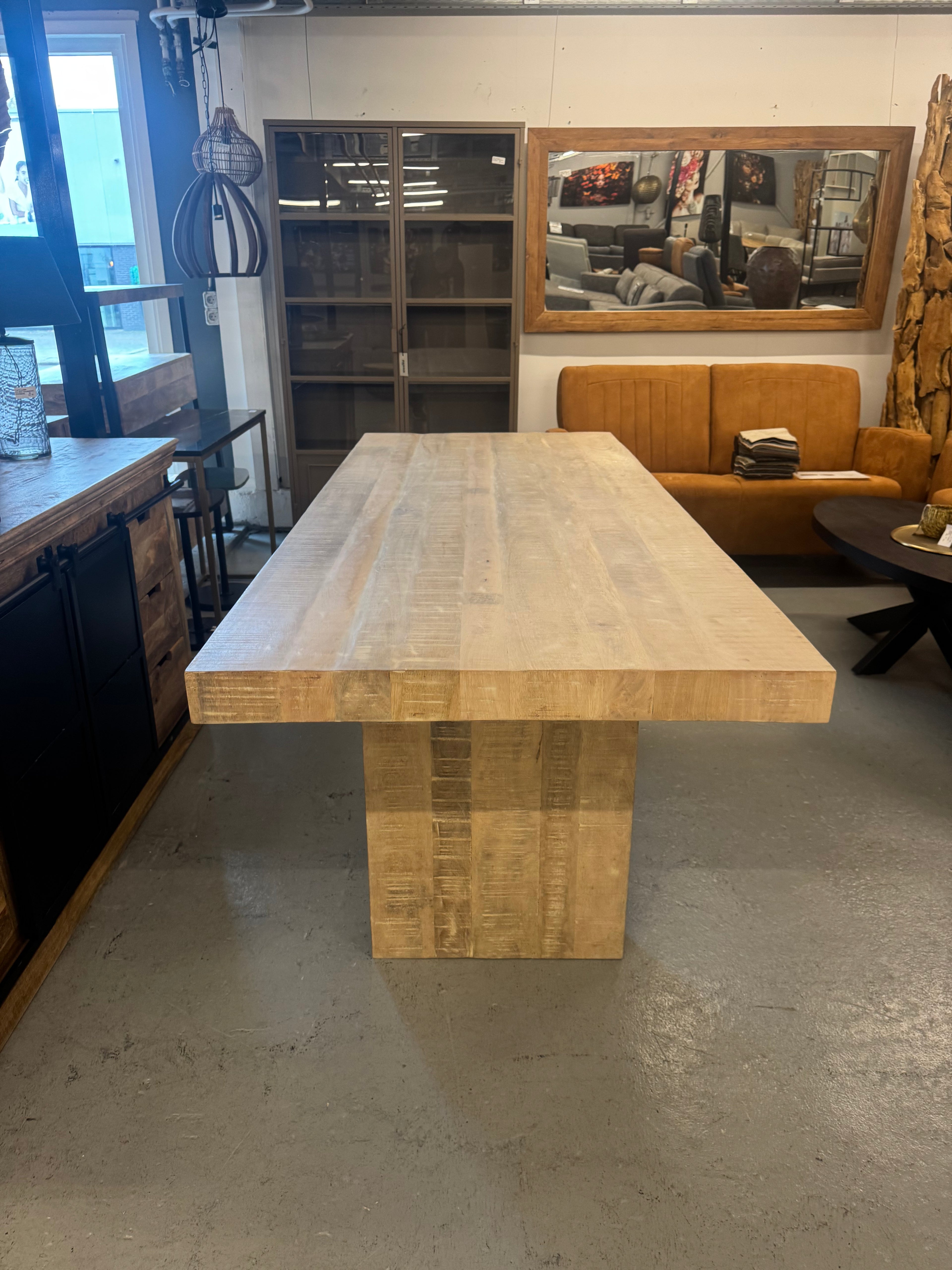 Boomstamtafel mango hout 8cm dik