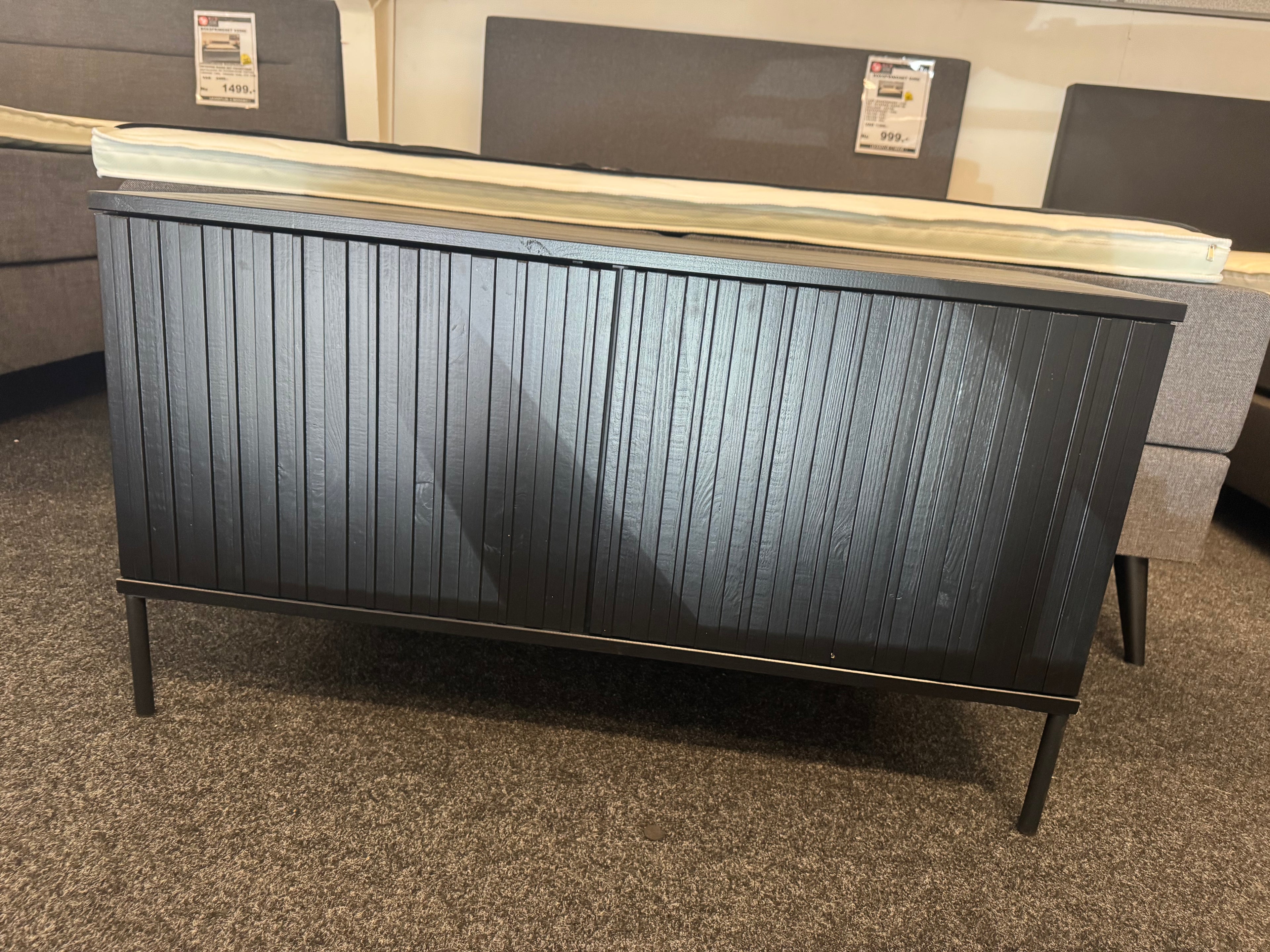 Woood new gravure TV meubel 100cm zwart