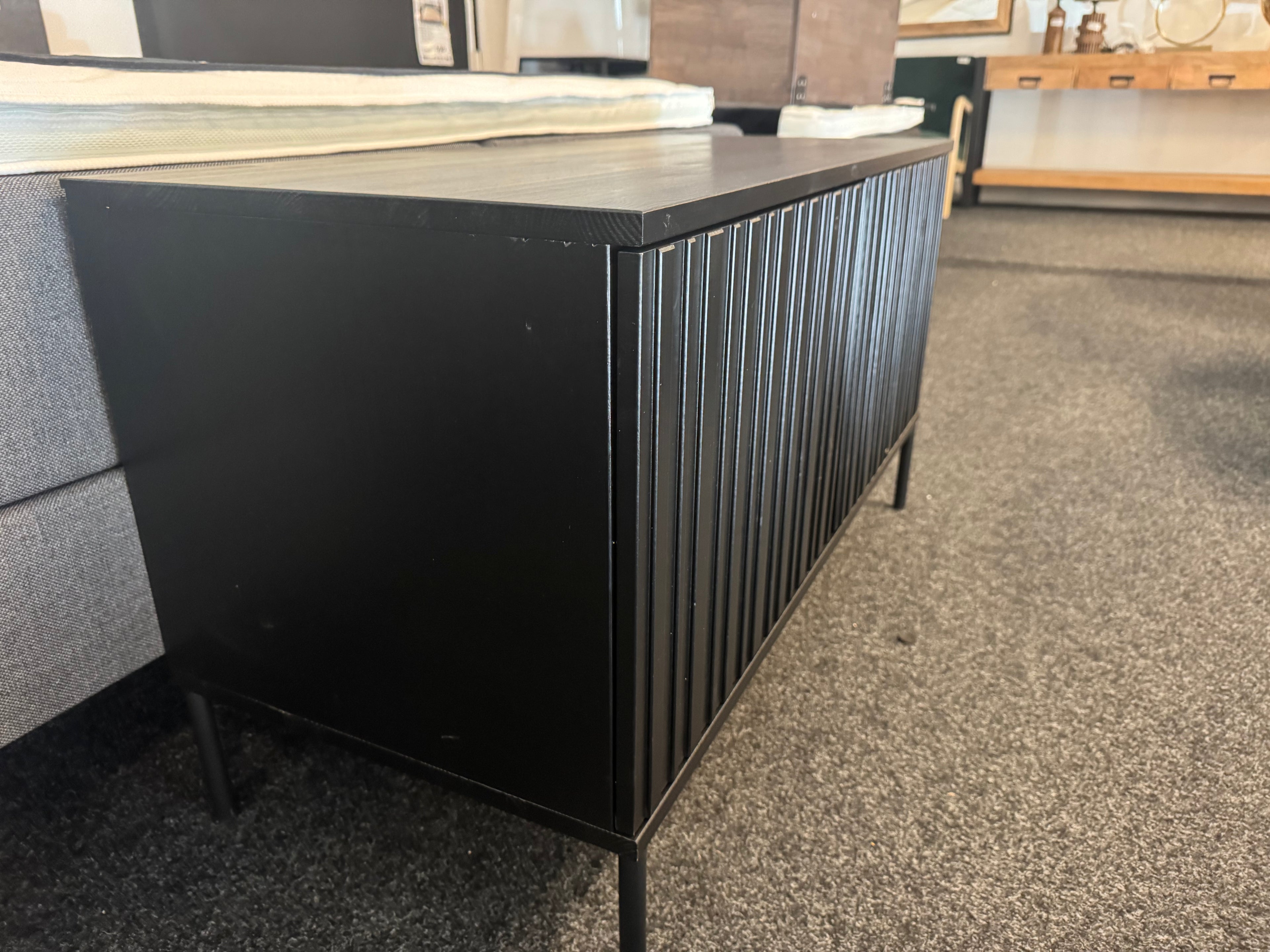 Woood new gravure TV meubel 100cm zwart