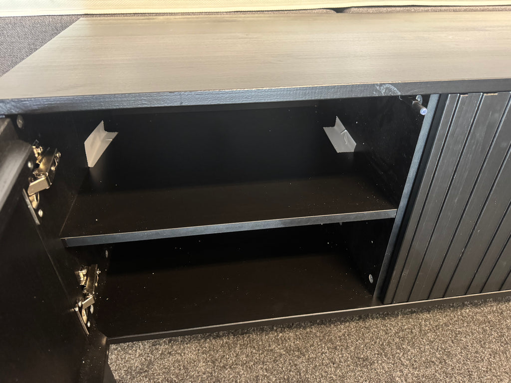 Woood new gravure TV meubel 100cm zwart