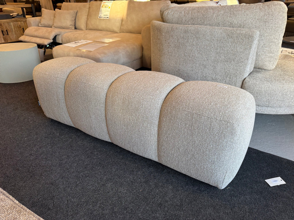 Mojo hocker / bank van Woood  beige melange
