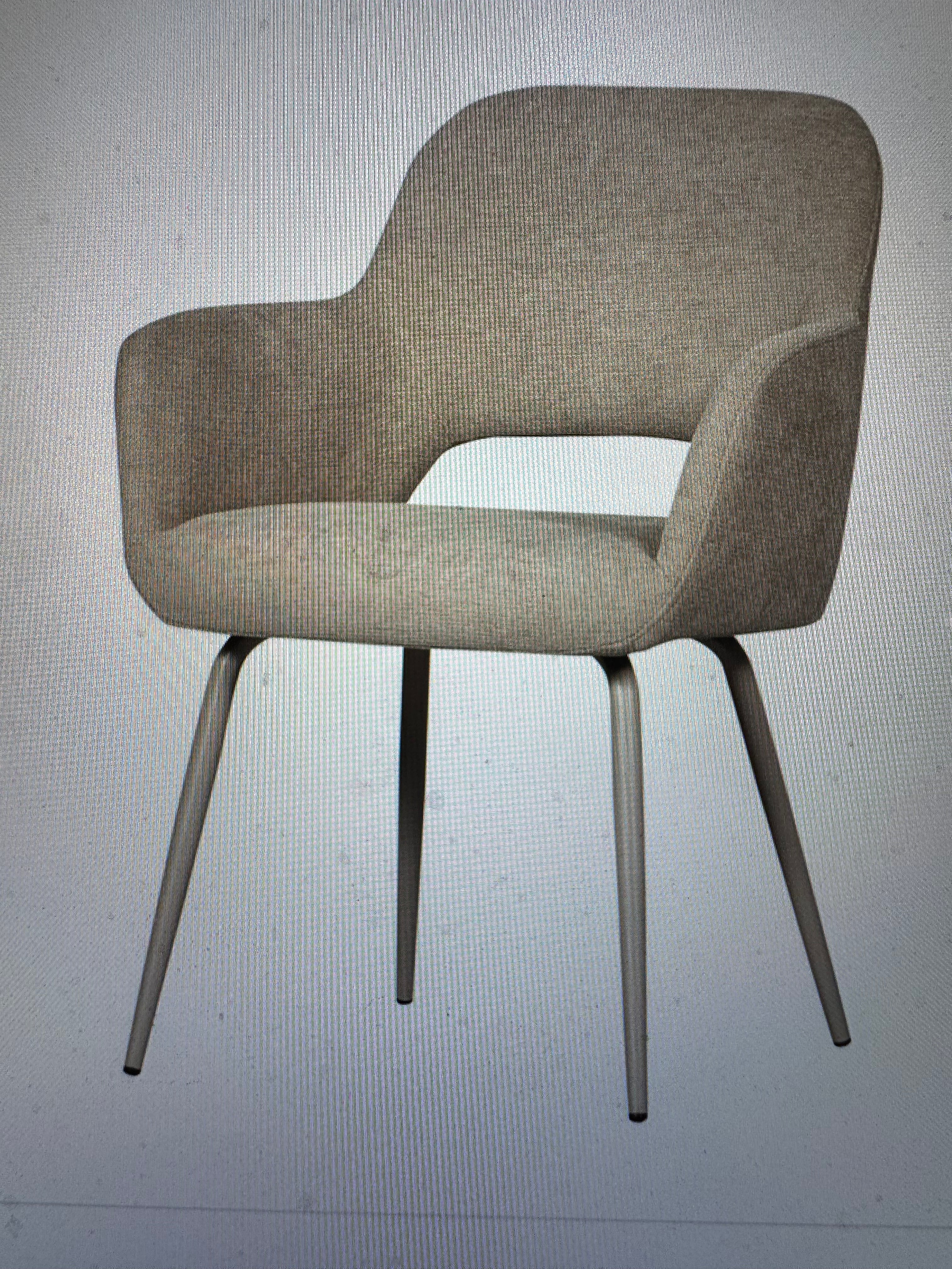 6 stuks Jenny eetkamerstoelen geweven stof naturel