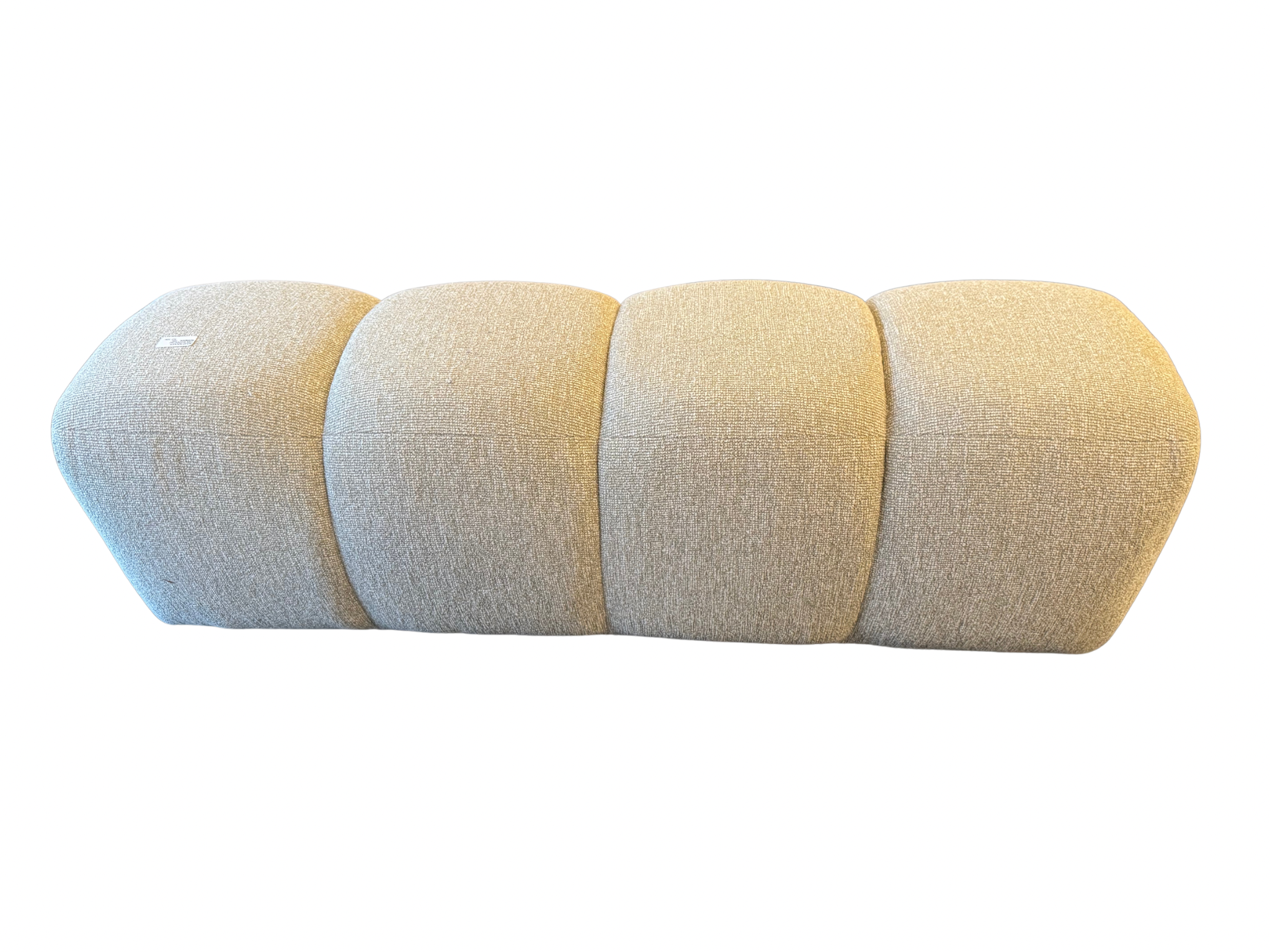 Mojo hocker / bank van Woood  beige melange