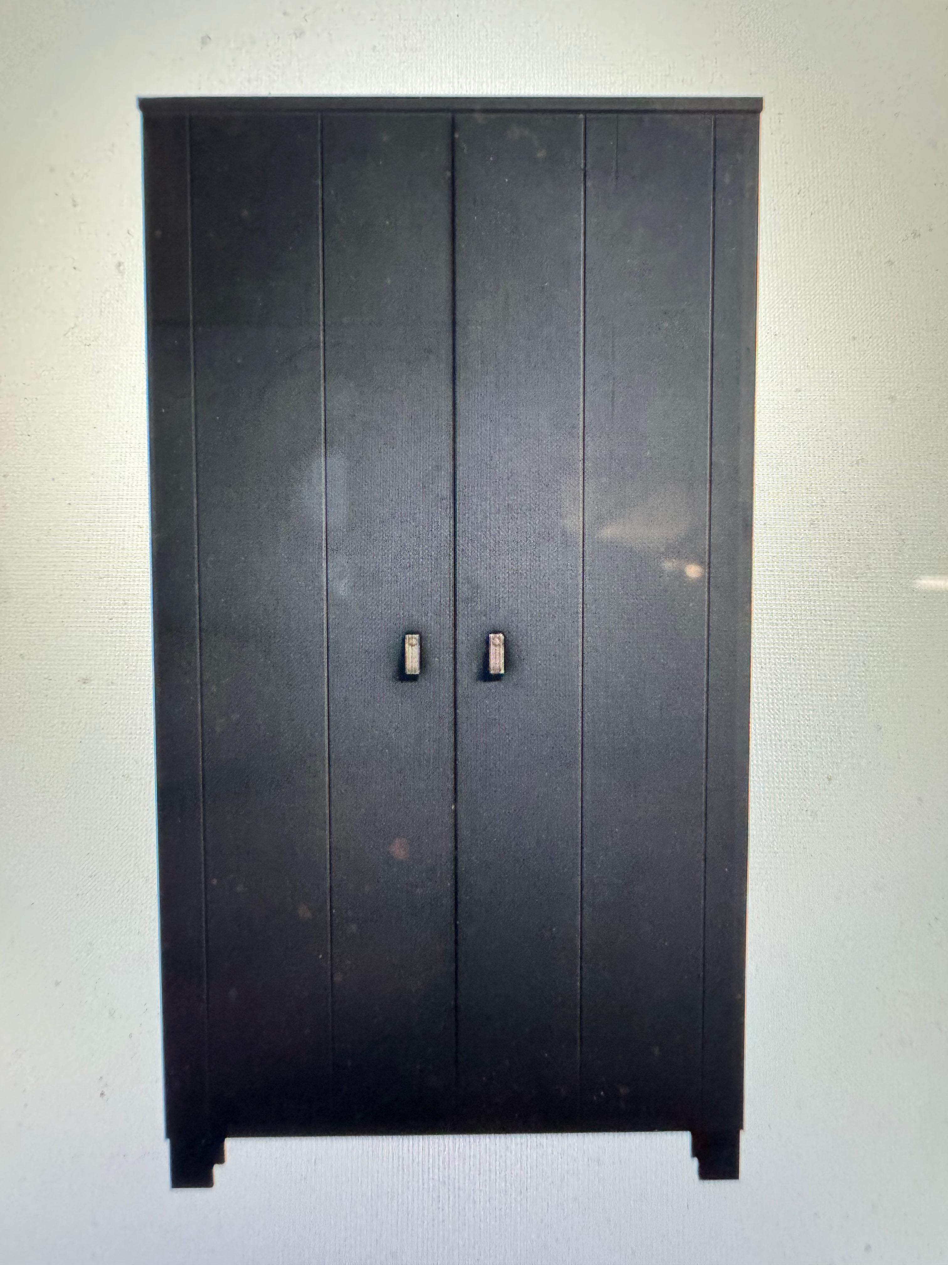 Ties garderobekast diepzwart van Woood