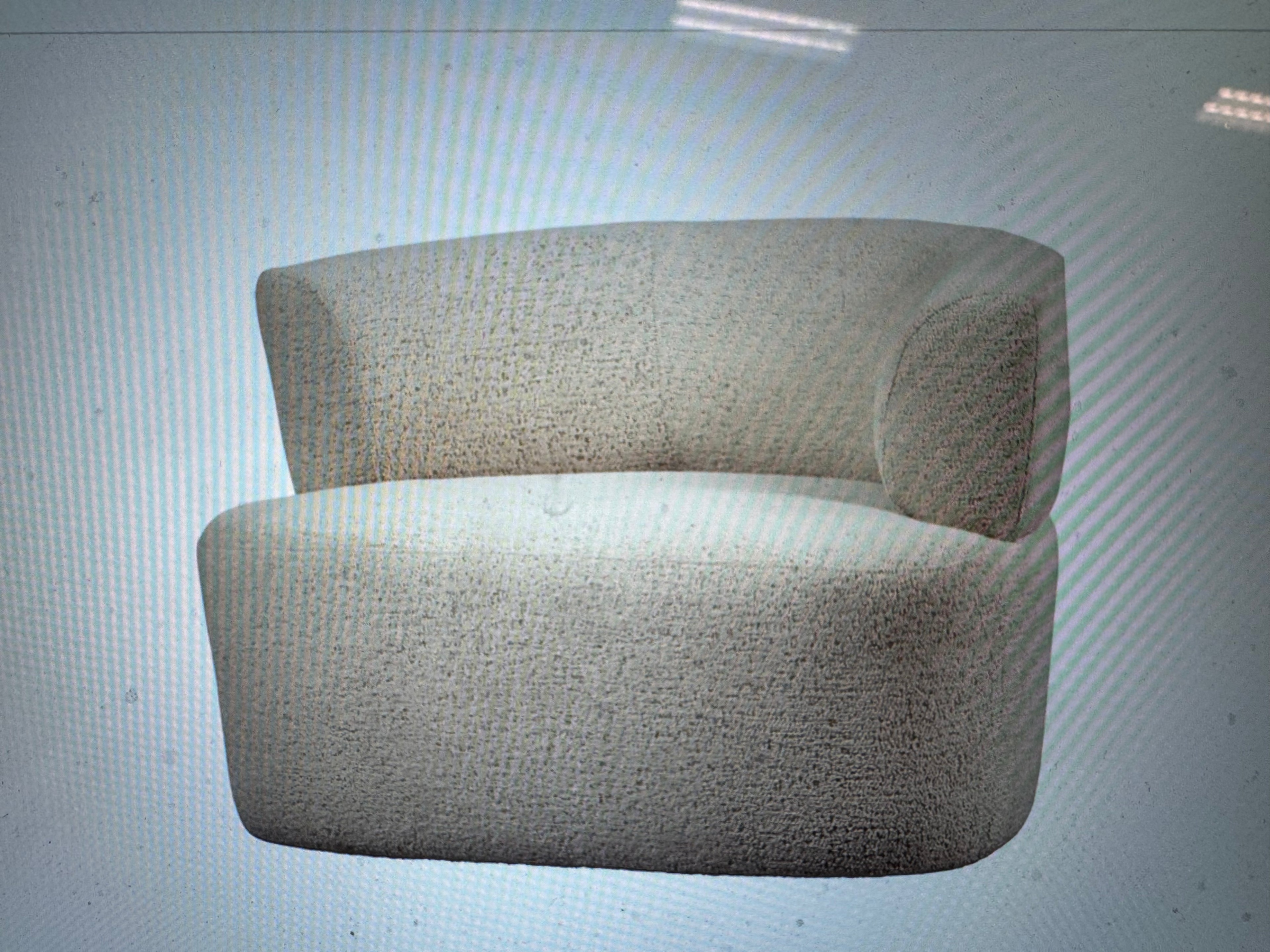 Boris fauteuil van Woood boucle warm zand