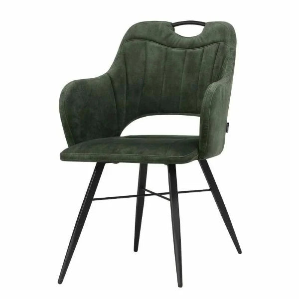 Stoel eetkamer met armleuning Jewel Groen