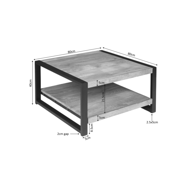 Salontafel Urban 80x80 cm