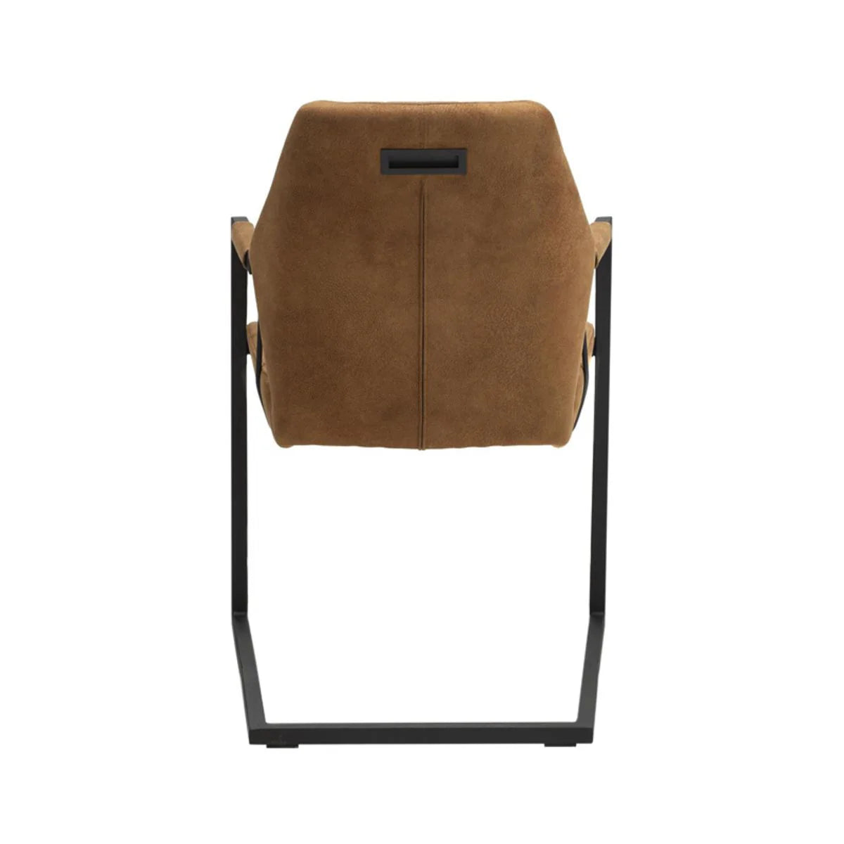 Stoel eetkamer met armleuning Vera Cognac
